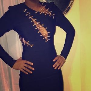 Bandage black dress
